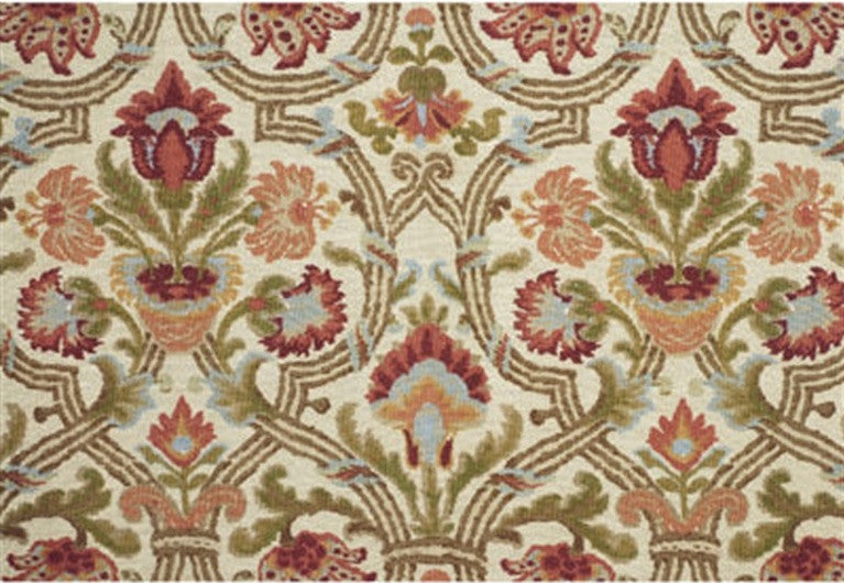 Lee Jofa Fabric 2008174.230 New Sevilla Red/Olive