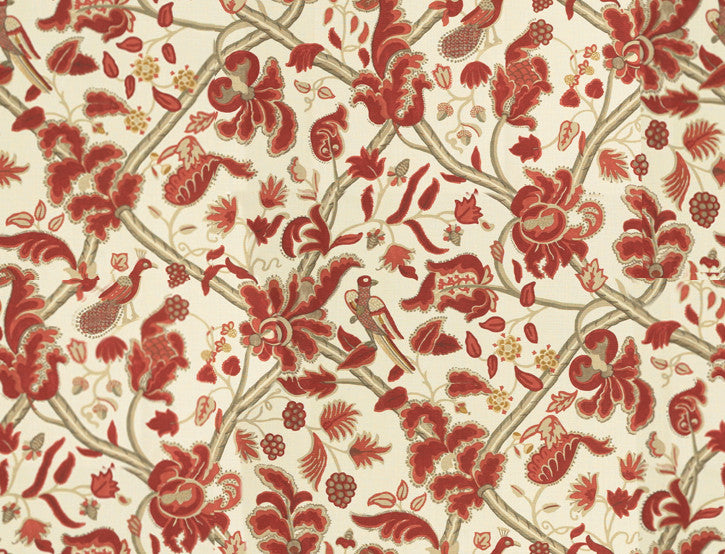 Lee Jofa Fabric 2010125.194 Bloomsbury Red/Gold