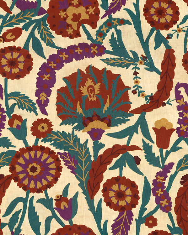 Lee Jofa Fabric 2010127.910 Termez Crewel Red/Plum