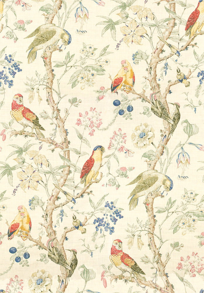 Lee Jofa Fabric 2010130.73 Somerfield Poppy/Green