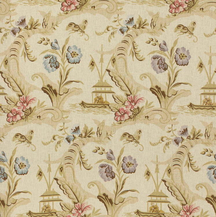 Lee Jofa Fabric 2010132.107 Fantaisie Chinoise Cream