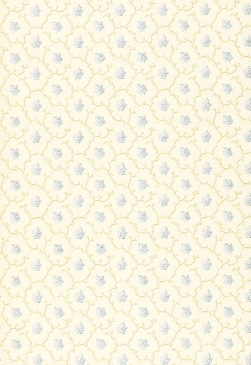 FSchumacher Wallpaper 203683 Coral Leaf Blue