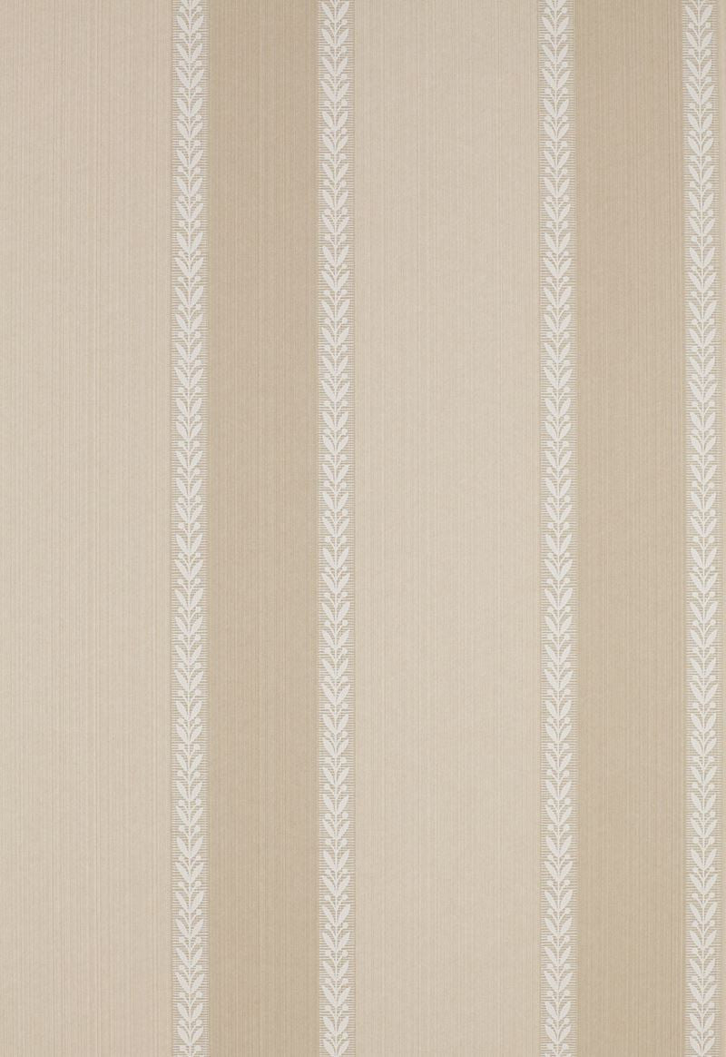 FSchumacher Wallpaper 203860 Bayberry Stripe Fawn