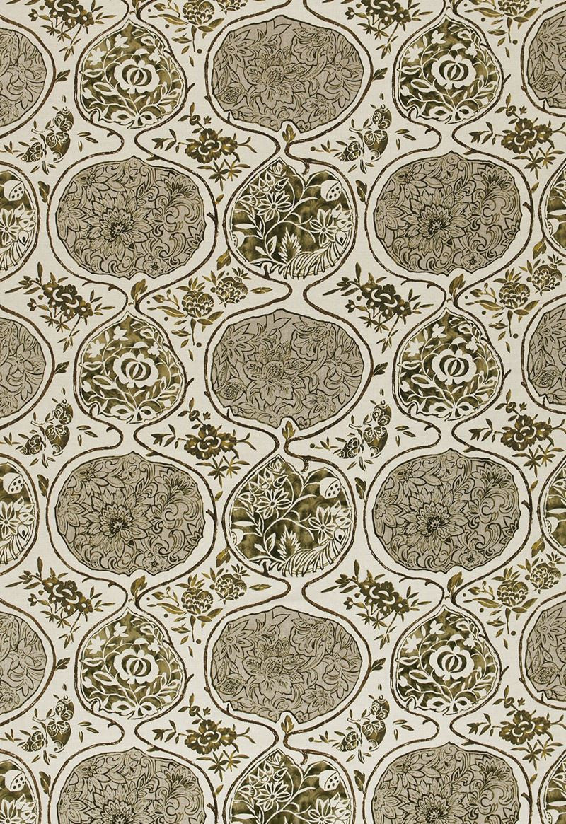 FSchumacher Fabric 2620930 Katsugi Link and Sepia