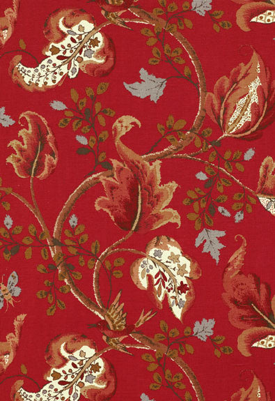 FSchumacher Fabric 2639646 Fox Hollow Tomato and Brass