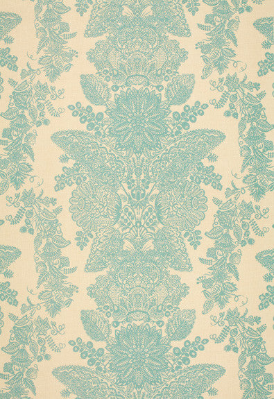 FSchumacher Fabric 2643833 Lace Aqua