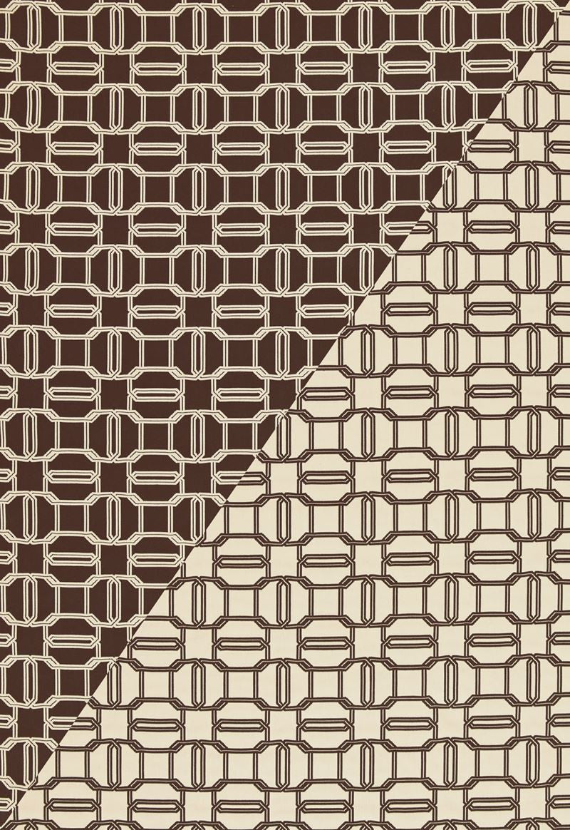 FSchumacher Fabric 2643901 Emerald Cut Mink & Ivory