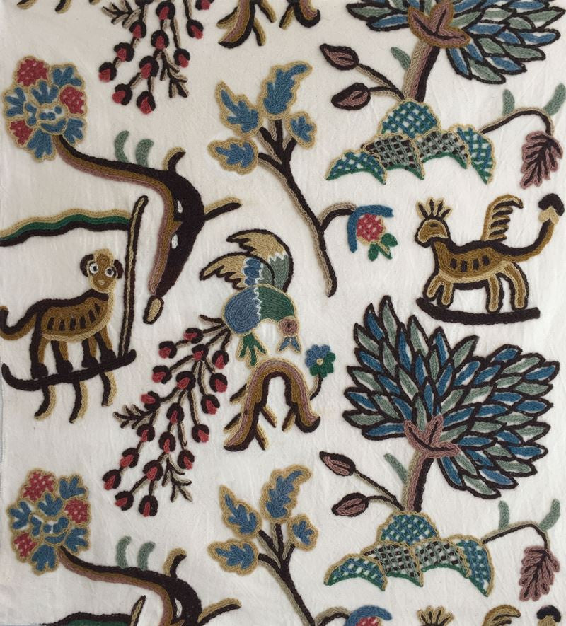 FSchumacher Fabric 3135012 Colonial Crewel Document