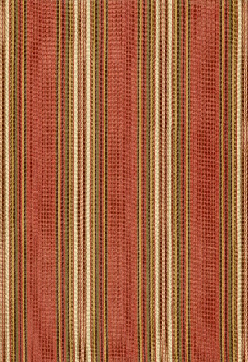 FSchumacher Fabric 3422003 Hamel Stripe Brick