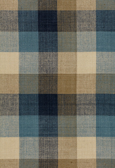 FSchumacher Fabric 3452002 Graylyn Plaid Indigo
