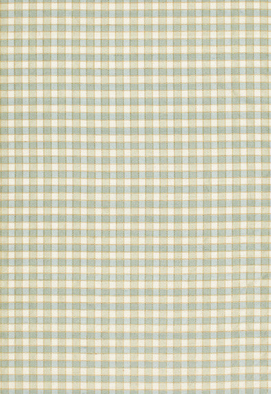 FSchumacher Fabric 3453003 Ingrid Silk Check Seaspray