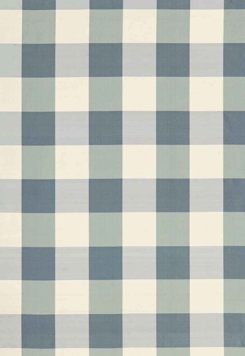 FSchumacher Fabric 3455001 Montgomery Silk Plaid Lakeside