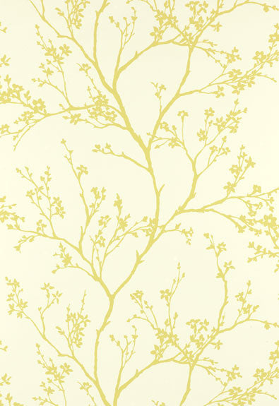 FSchumacher Wallpaper 5003342 Twiggy Soft Chartreuse