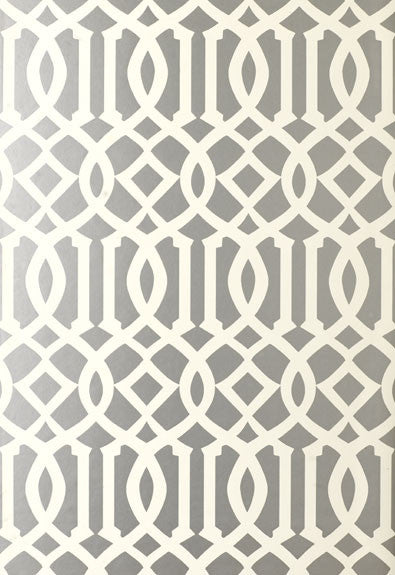 FSchumacher Wallpaper 5003362 Imperial Trellis Silver