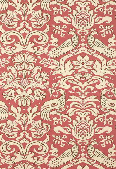 FSchumacher Wallpaper 5003613 Aldwyn Damask Persimmon