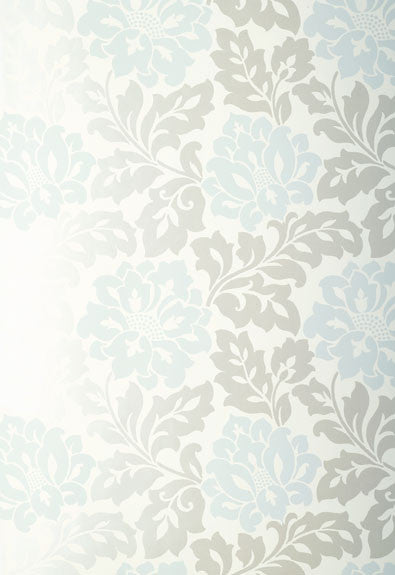 FSchumacher Wallpaper 5003631 Saraceno Damask Aquamarine