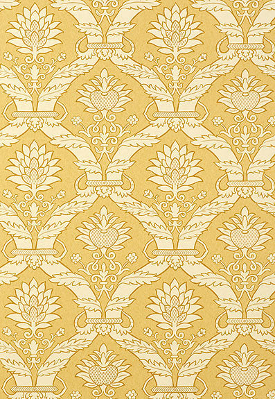 FSchumacher Wallpaper 5003652 Siena Damask Yellow