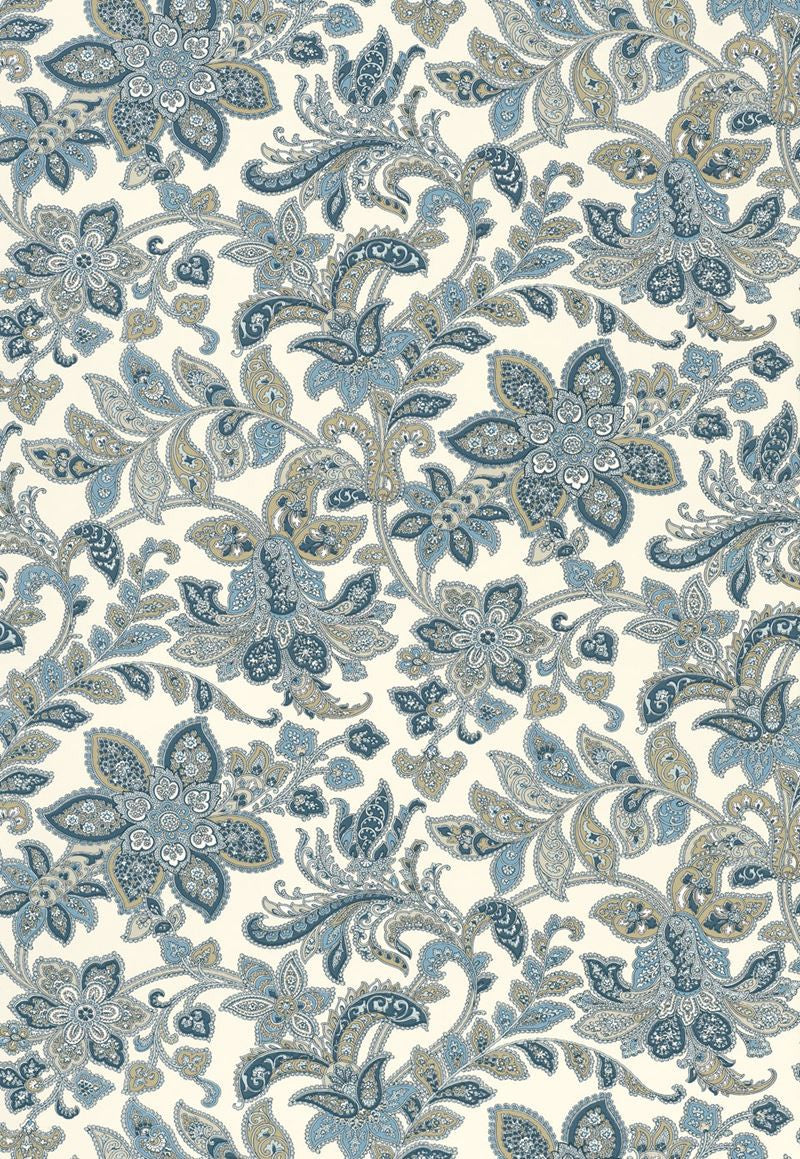 FSchumacher Wallpaper 5004072 Corsini Paisley Porcelain