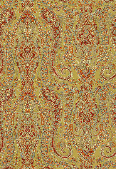 FSchumacher Wallpaper 5004182 Isabella Paisley Peridot