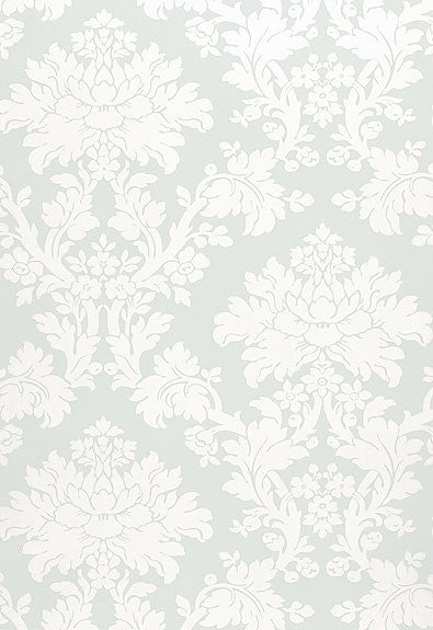 FSchumacher Wallpaper 5004463 Tierni Damask ROBIN'S Egg