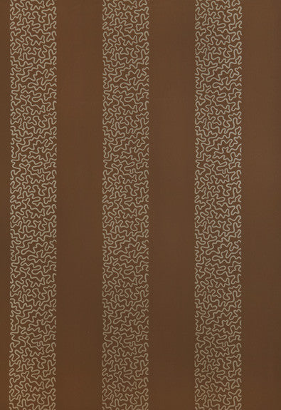 FSchumacher Wallpaper 5004573 Beekman Stripe Truffle