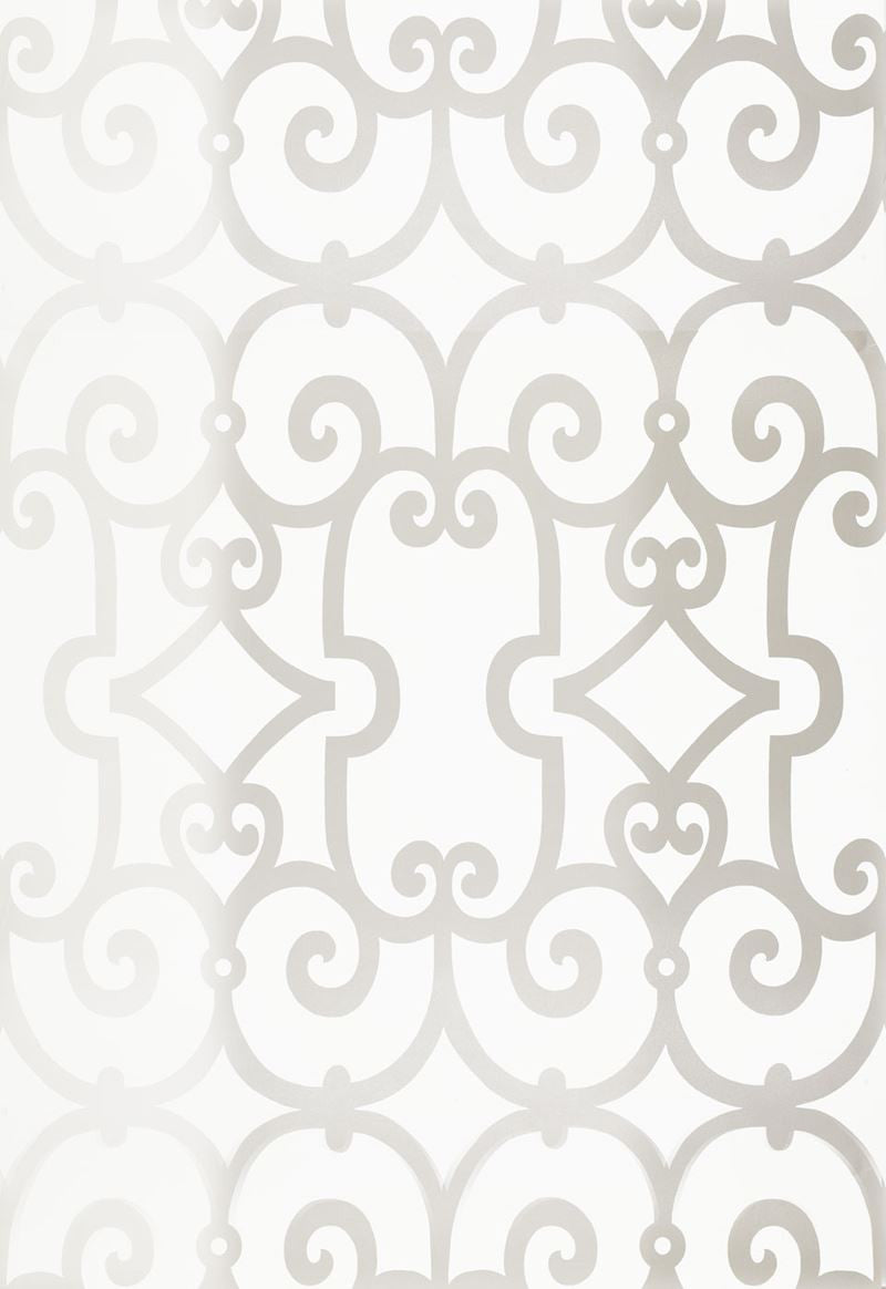 FSchumacher Wallpaper 5005054 Manor Gate Silver