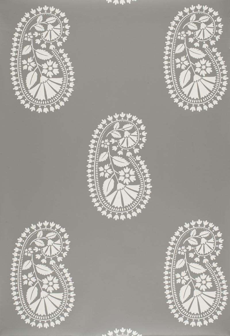 FSchumacher Wallpaper 5005062 Indore Paisley Charcoal