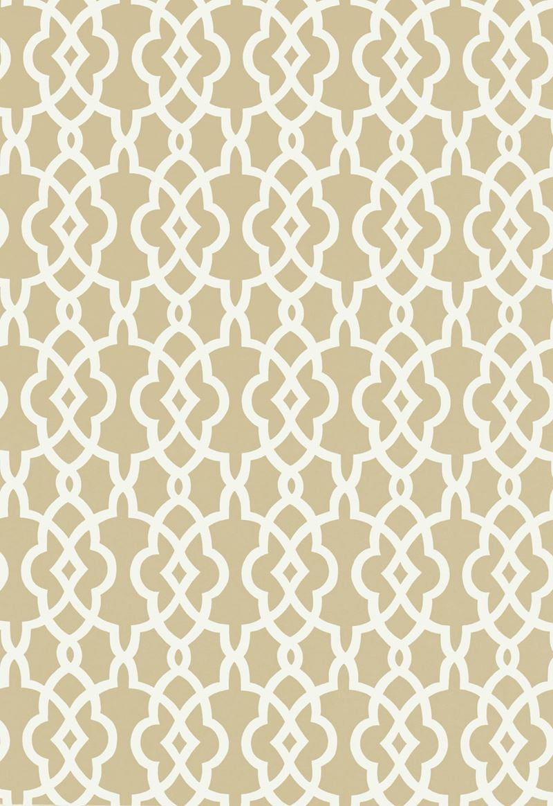 FSchumacher Wallpaper 5005140 Summer Palace Fret Sand