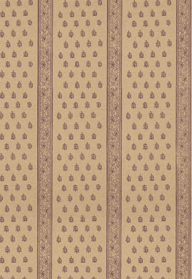 FSchumacher Wallpaper 5005203 Katsura Stripe Aubergine