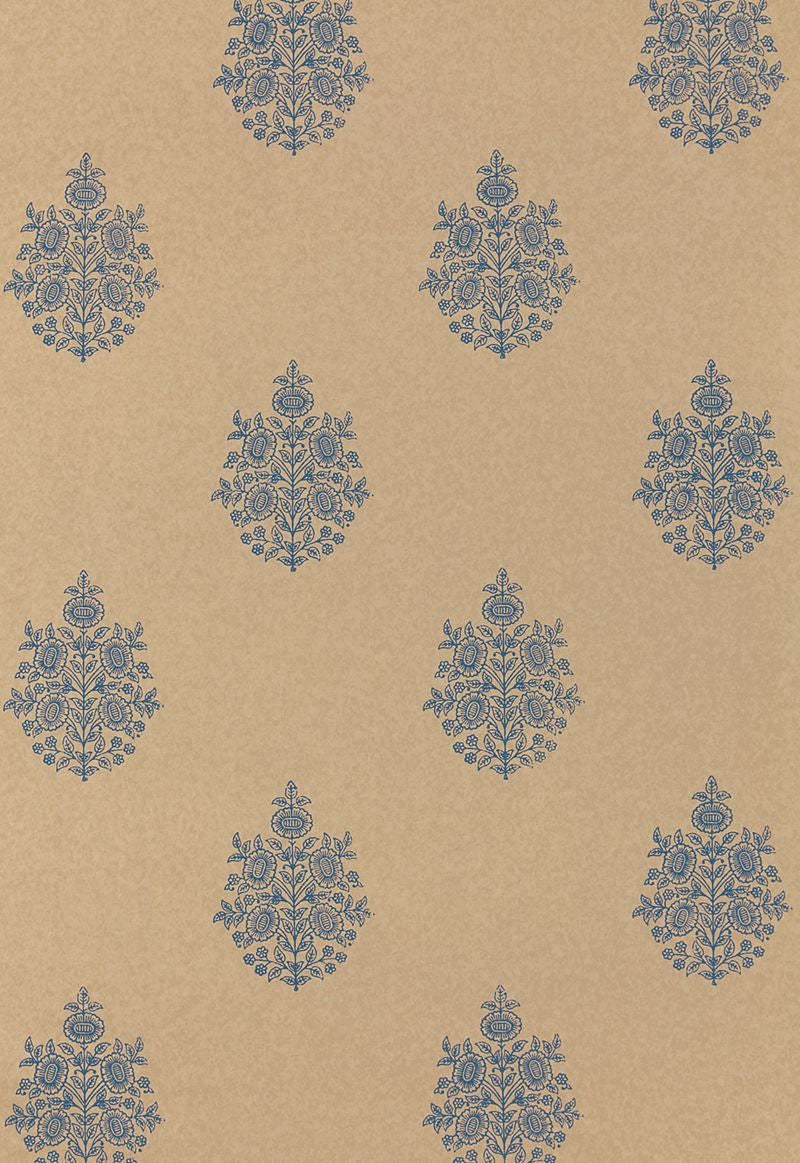 FSchumacher Wallpaper 5005323 Asara Flower Indigo