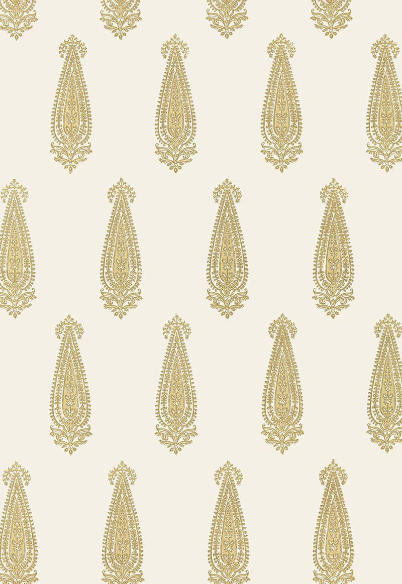 FSchumacher Wallpaper 5005332 Katara Paisley Straw