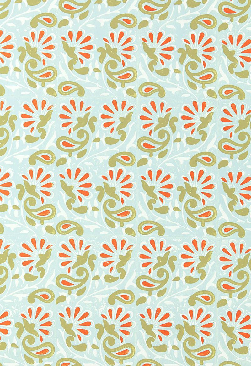 FSchumacher Wallpaper 5005342 Rampura Water Blue