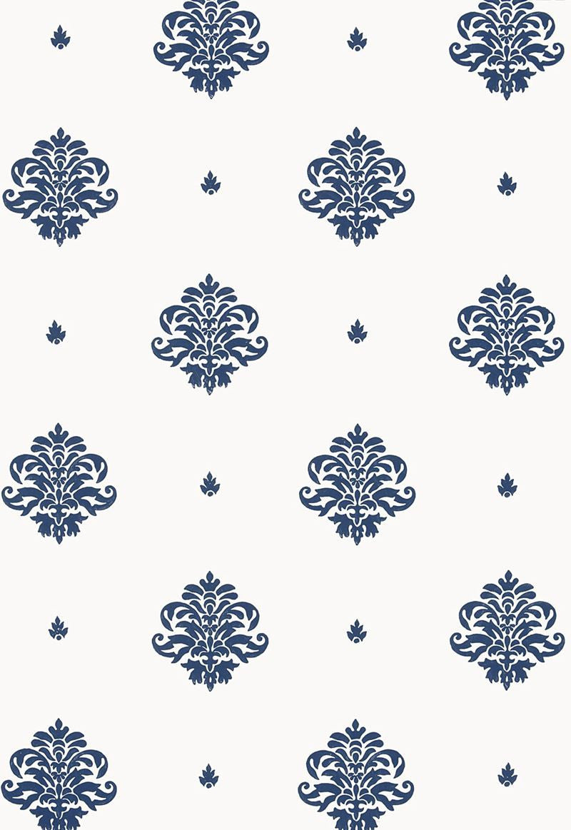 FSchumacher Wallpaper 5005351 Mayla Damask Navy