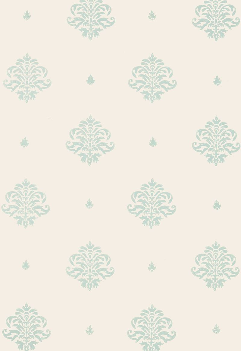 FSchumacher Wallpaper 5005352 Mayla Damask Water Blue