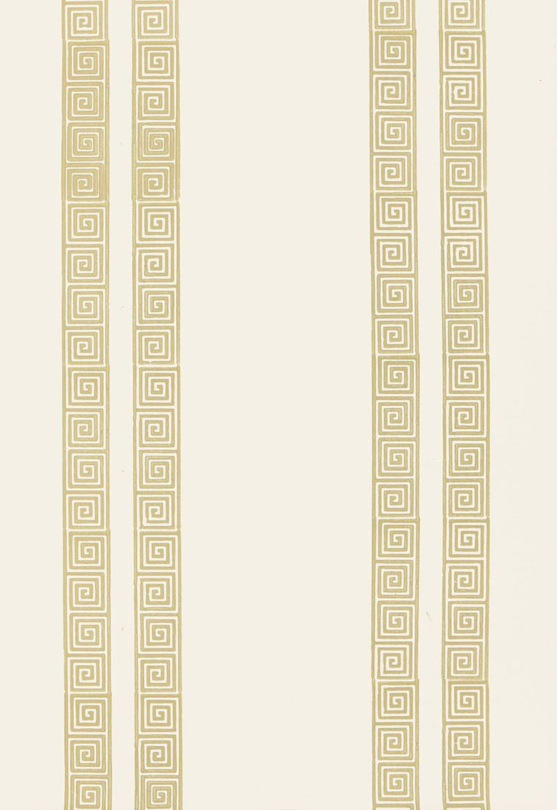 FSchumacher Wallpaper 5005363 Greek Key Stripe Straw