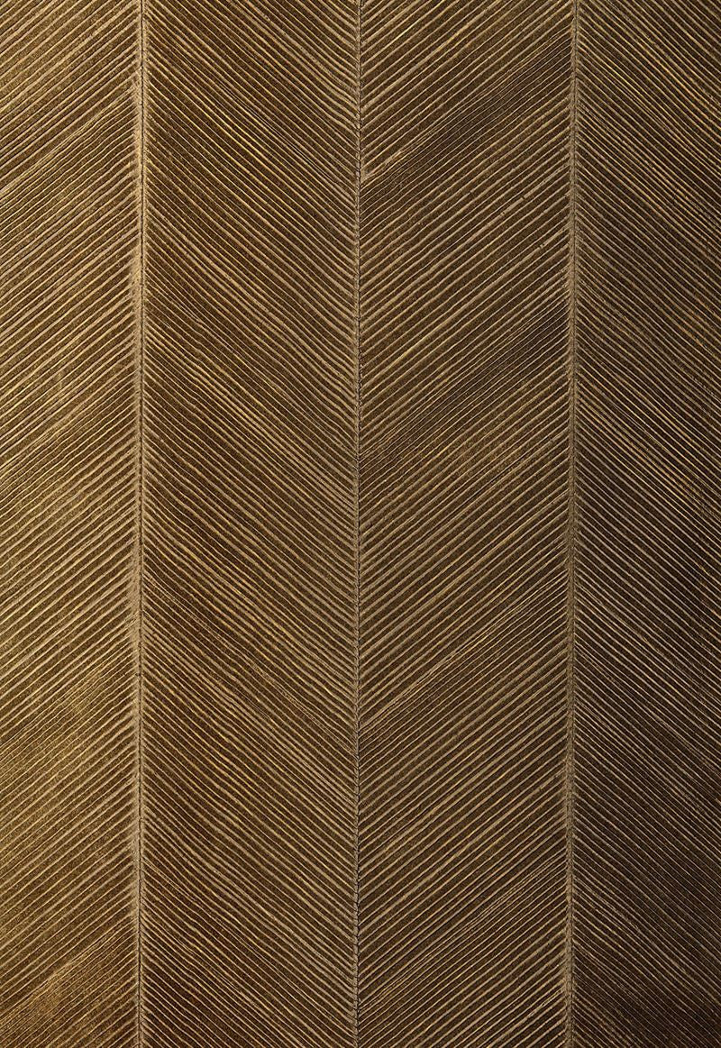 FSchumacher Wallpaper 5005653 Chevron Texture Burnished Bronze