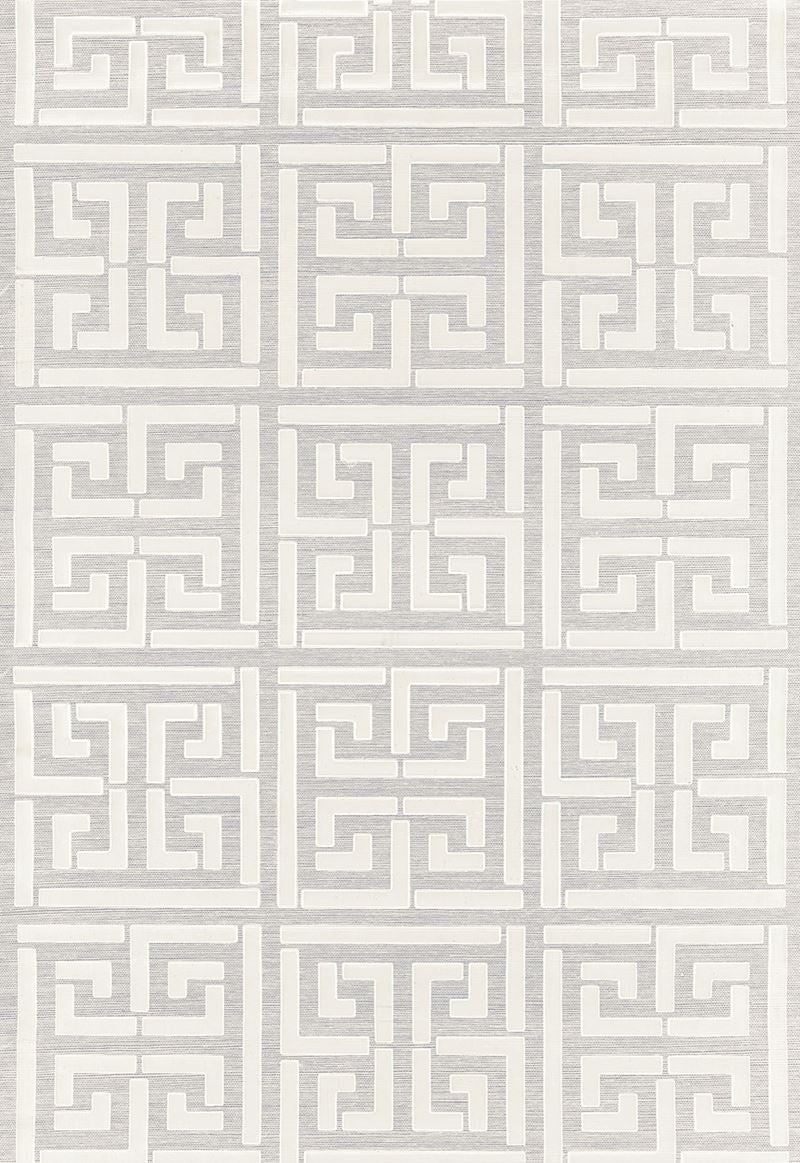 FSchumacher Wallpaper 5005690 Greek Key Sisal Silver