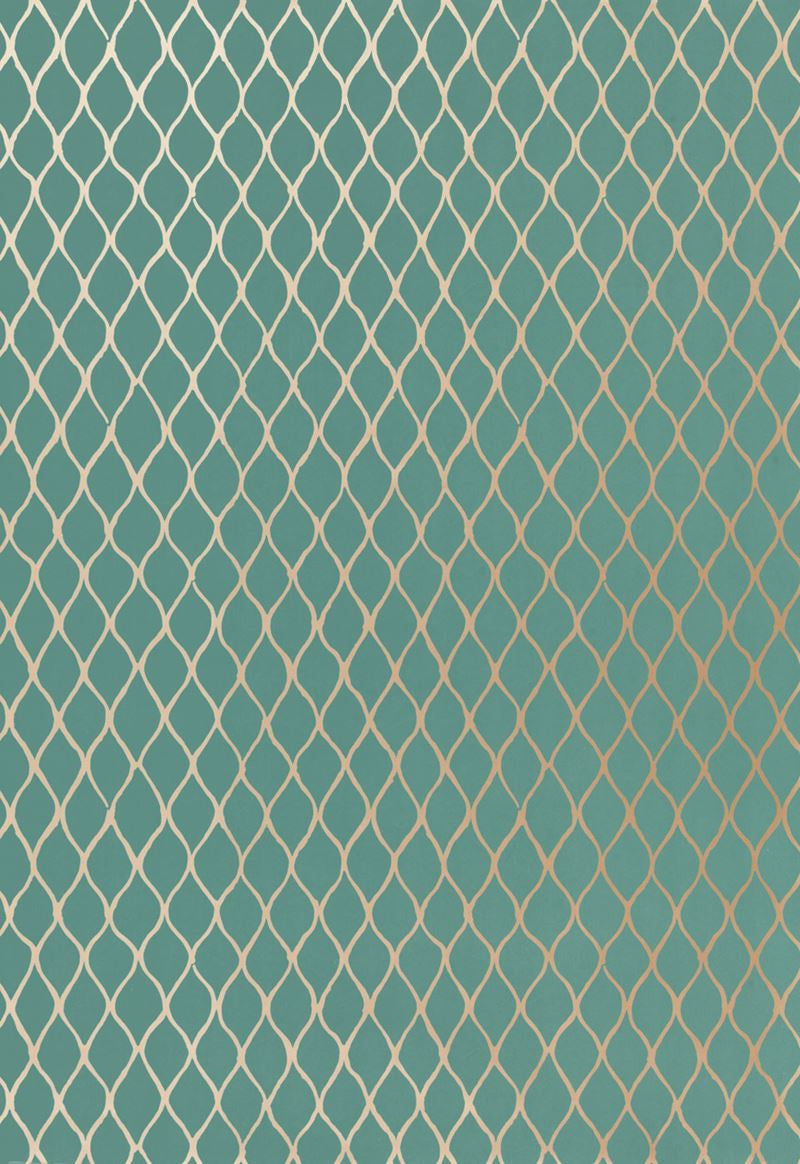FSchumacher Wallpaper 5005911 Valencia Turquoise