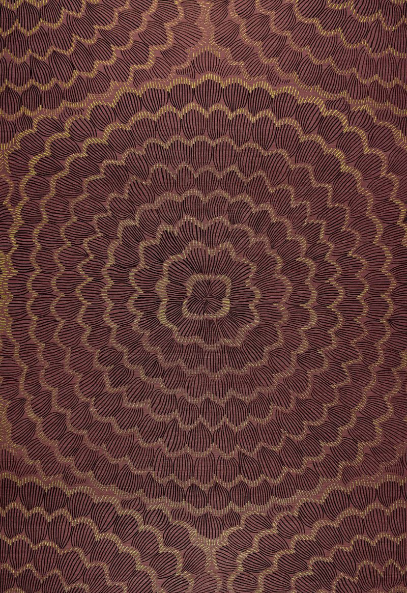 FSchumacher Wallpaper 5006073 Feather Bloom Golden Plum