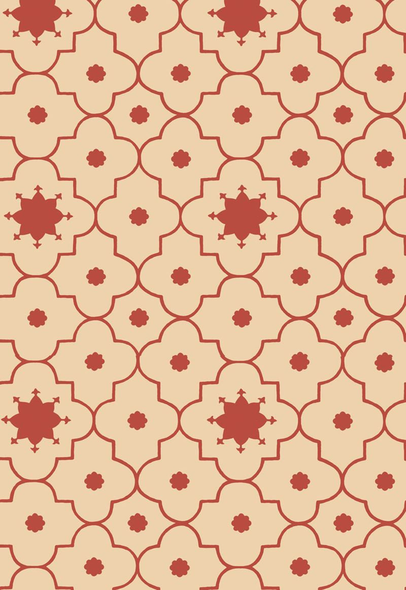 FSchumacher Wallpaper 5006622 Taj Trellis Pomegranate