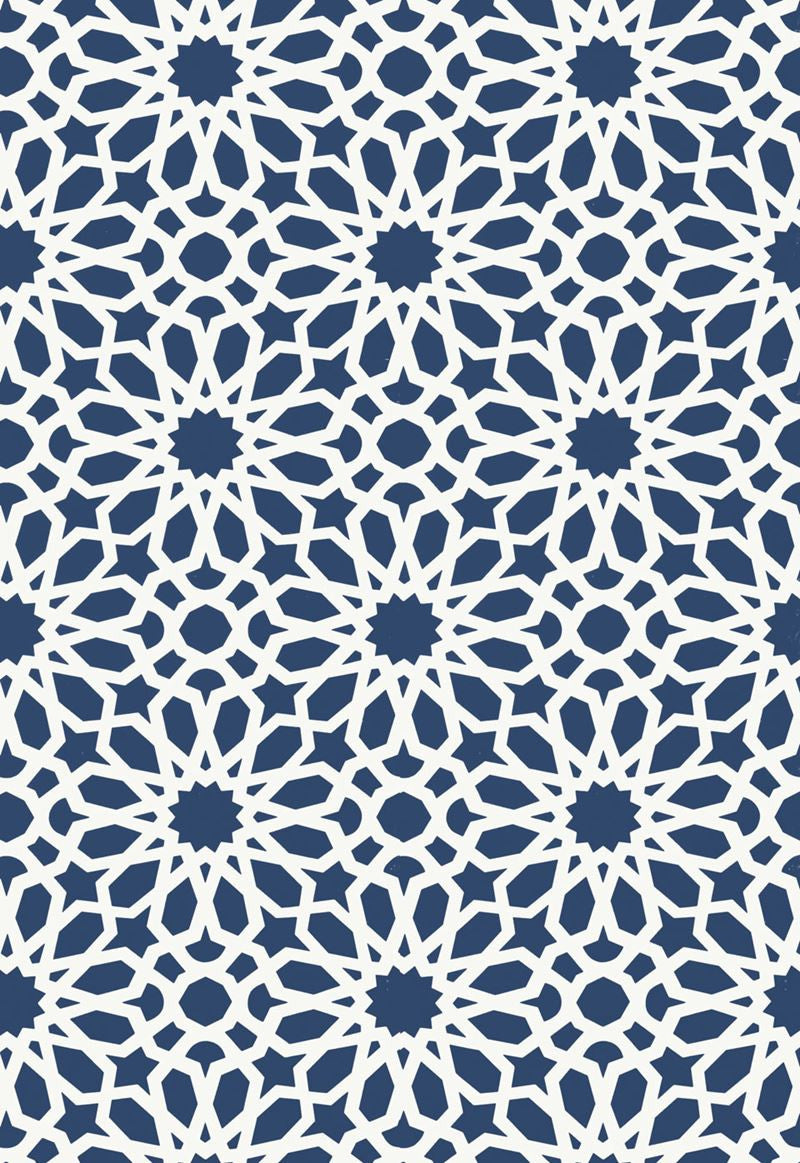 FSchumacher Wallpaper 5006640 Agadir Screen Lapis