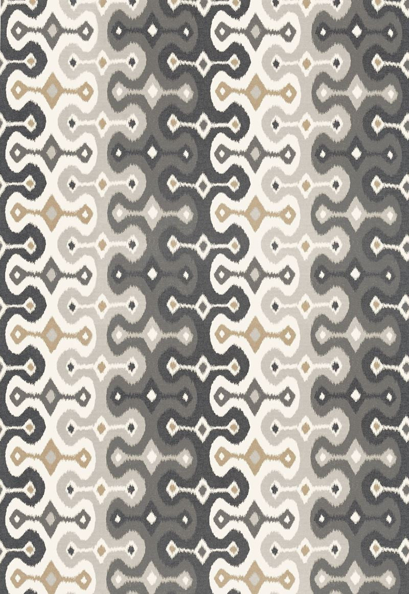FSchumacher Wallpaper 5006650 Darya Ikat Sidewall Stone