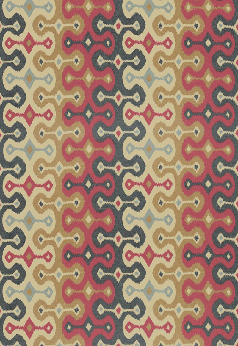 FSchumacher Wallpaper 5006651 Darya Ikat Sidewall Spice
