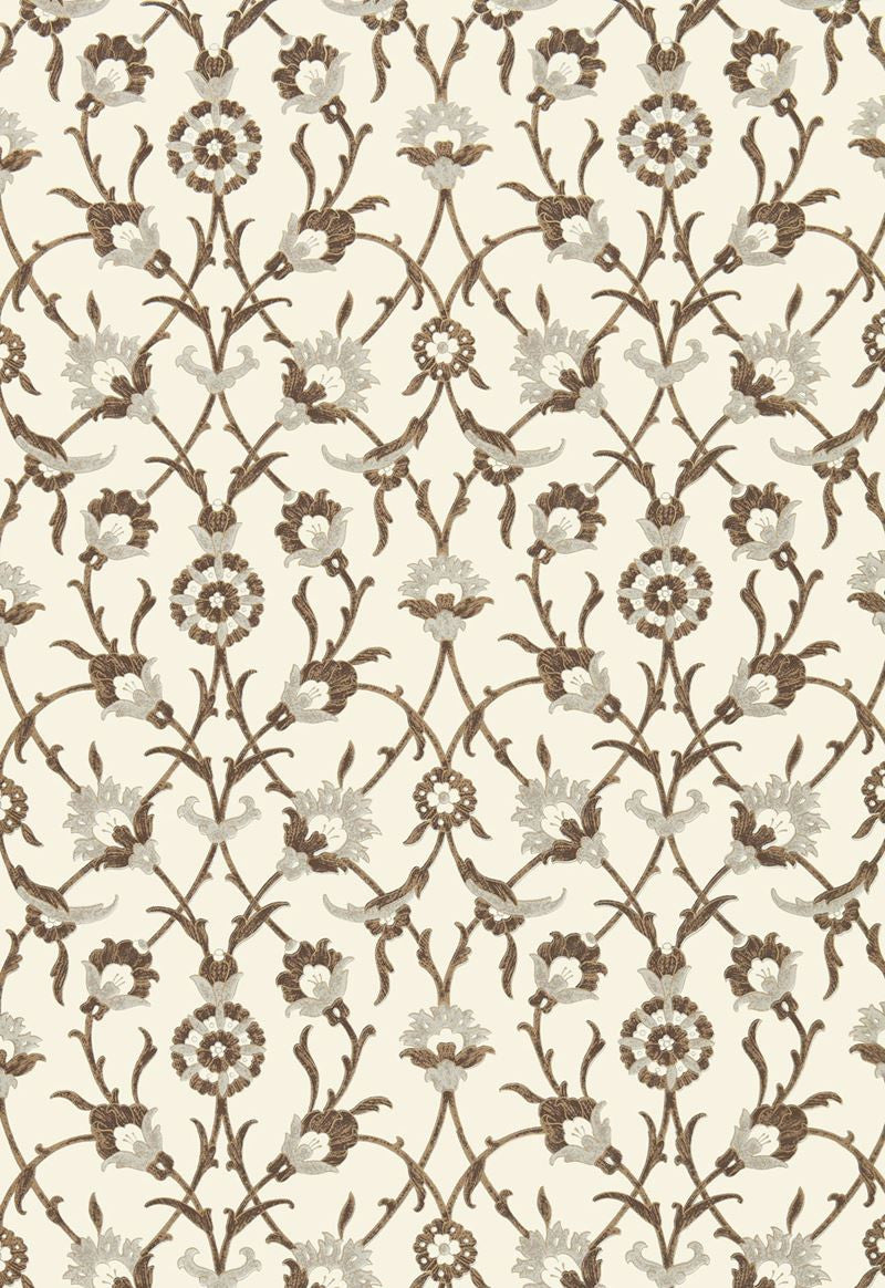 FSchumacher Wallpaper 5006701 SULTAN'S Trellis Sepia