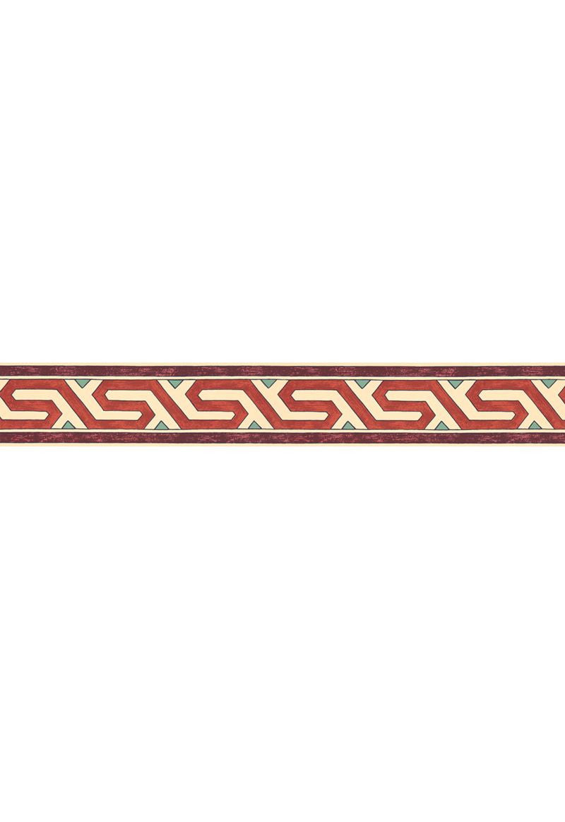 FSchumacher Wallpaper 5006722 Bosphorus Border Pomegranate
