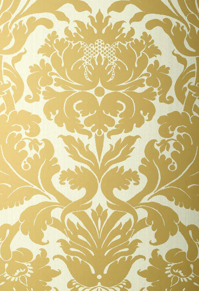 FSchumacher Wallpaper 529192 Fiorella Damask Patina