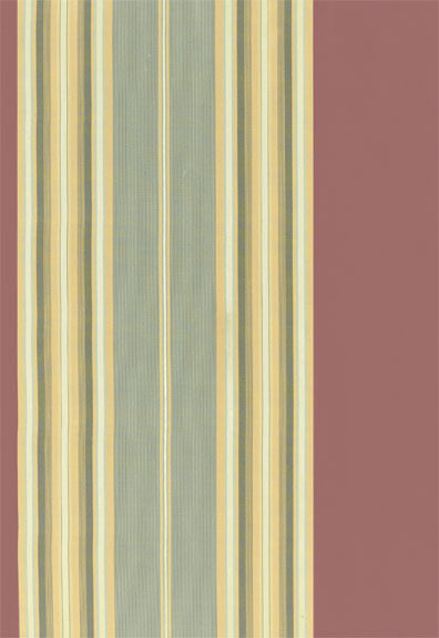 FSchumacher Fabric 54131 Vivien Silk Stripe Rouge