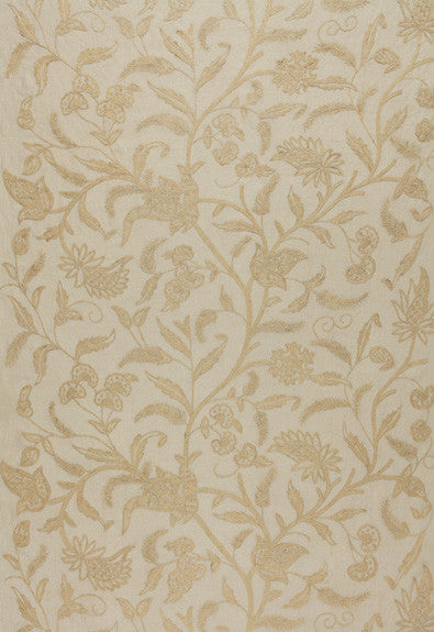 FSchumacher Fabric 54191 Amagansett Linen Crewel Ecru