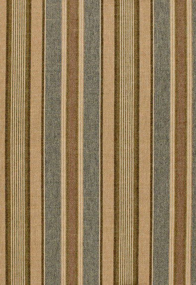FSchumacher Fabric 54201 Edgemere Stripe Denim