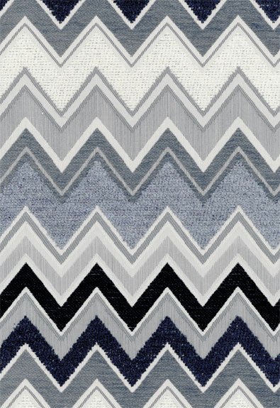 FSchumacher Fabric 54792 Zenyatta Mondatta Noir & Blanc